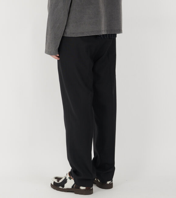 Mfpen - Formal Trousers Black Tropical Wool