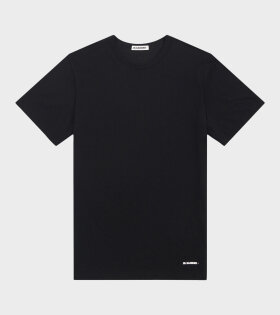 Ultra Light Cotton Crepe T-shirt Black