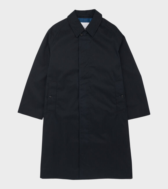 Nanamica - 2L Cotton Gore-tex Balmacaan Coat Navy