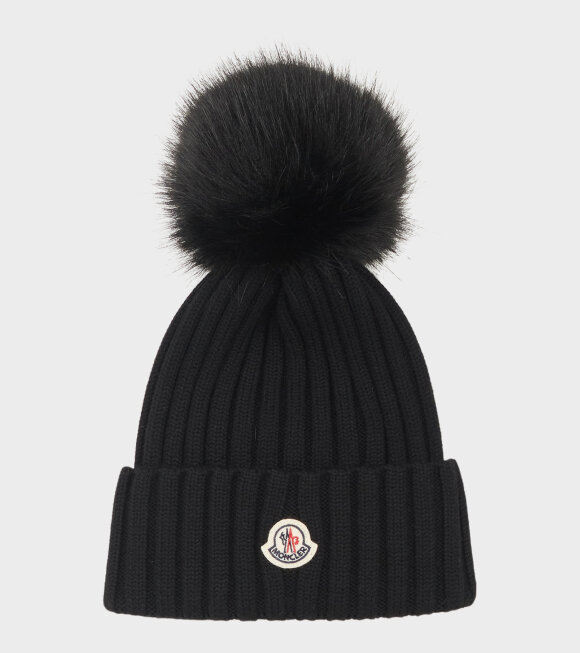 Moncler - Berretto Tricot Beanie Black