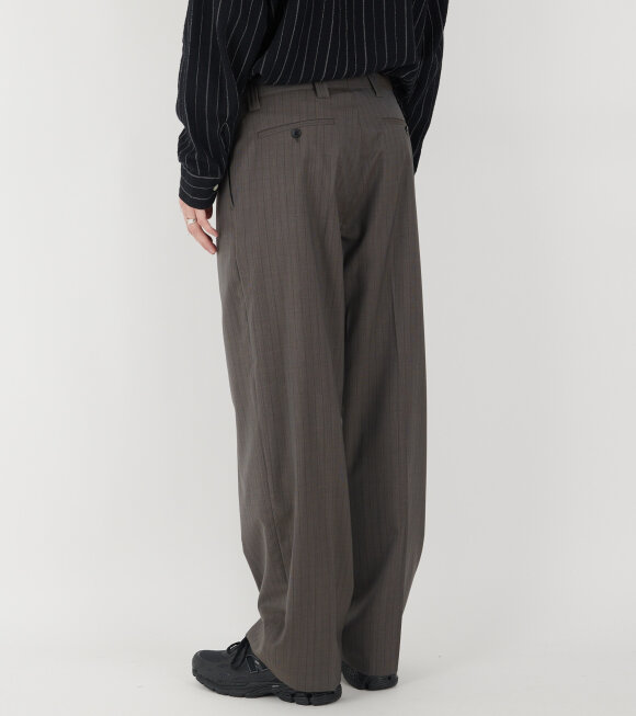 Mfpen - Service Trousers Taupe Vintage Stripe