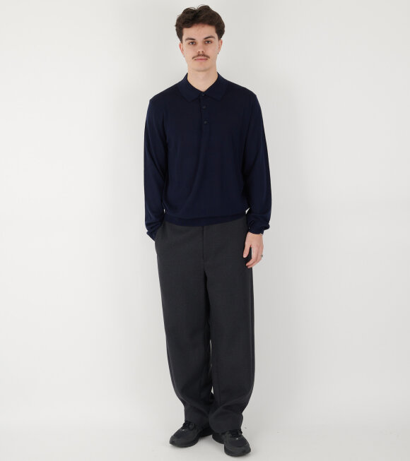 Sunflower - Merino Polo Knit Navy