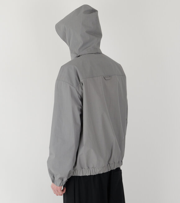 RIER - Waxed Poplin Windbreaker Inox