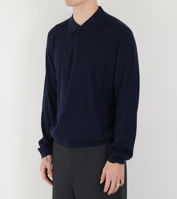 Sunflower - Merino Polo Knit Navy