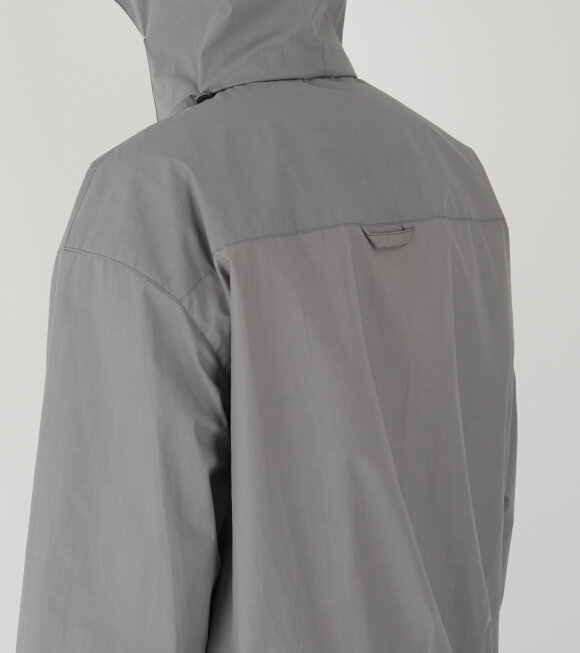 RIER - Waxed Poplin Windbreaker Inox