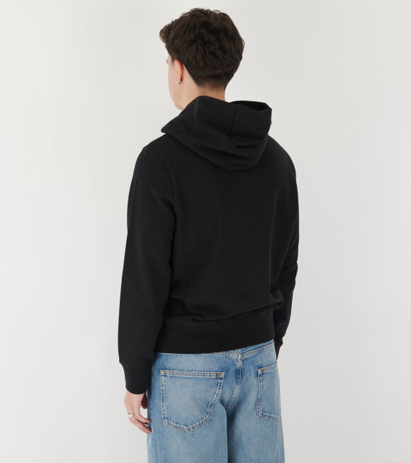 Moncler - Logo Cotton Hoodie Black