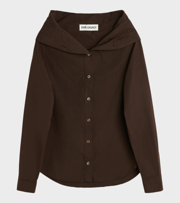 Our Legacy - Kaonashi Shirt Hefty Brown Coarse Poplin