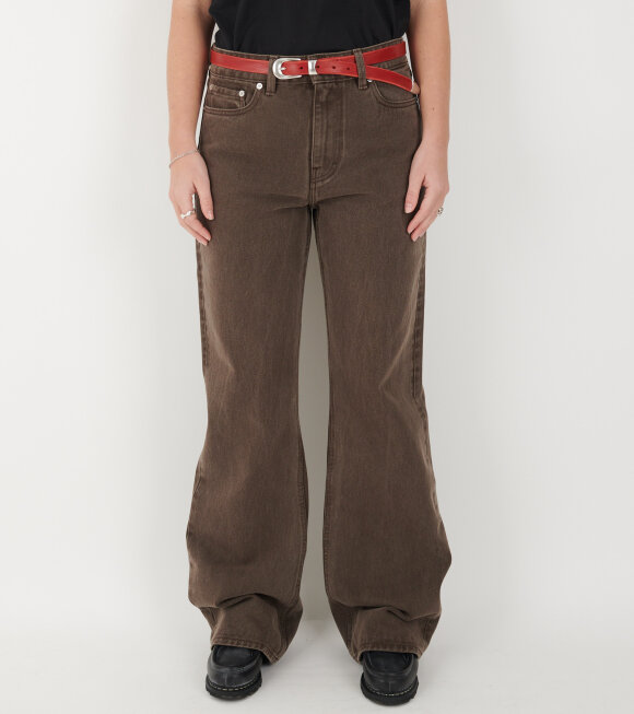 Our Legacy - Boot Cut Jeans Choco Overdye