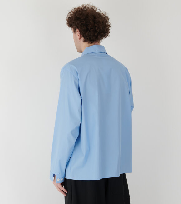 Marni - Poplin Zip Shirt Iris Blue