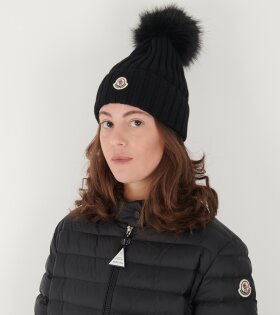 Moncler - Berretto Tricot Beanie Black