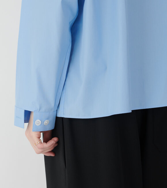 Marni - Poplin Zip Shirt Iris Blue