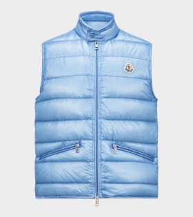 Gui Packable Down Vest Light Blue