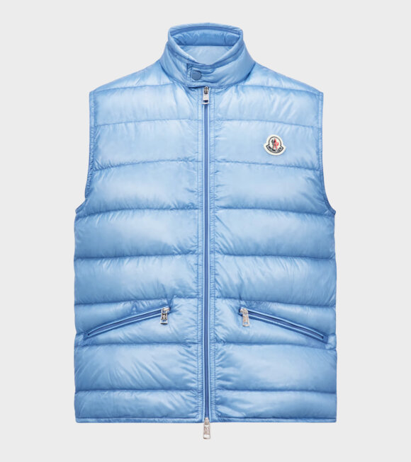 Moncler - Gui Packable Down Vest Light Blue