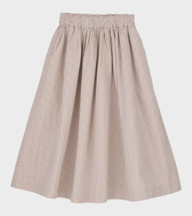 Ginny Skirt Warm Beige/White Stripe