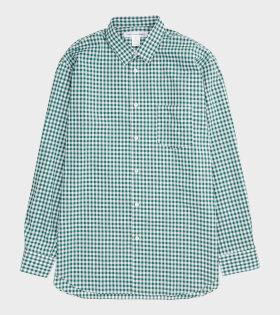 Checkered Shirt Dark Green/White