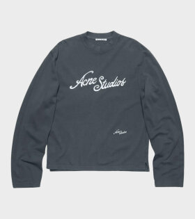 L/S Logo T-shirt Faded Grey