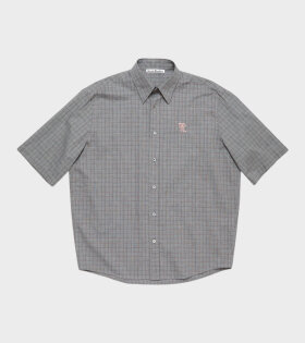 S/S Button Up Shirt Grey