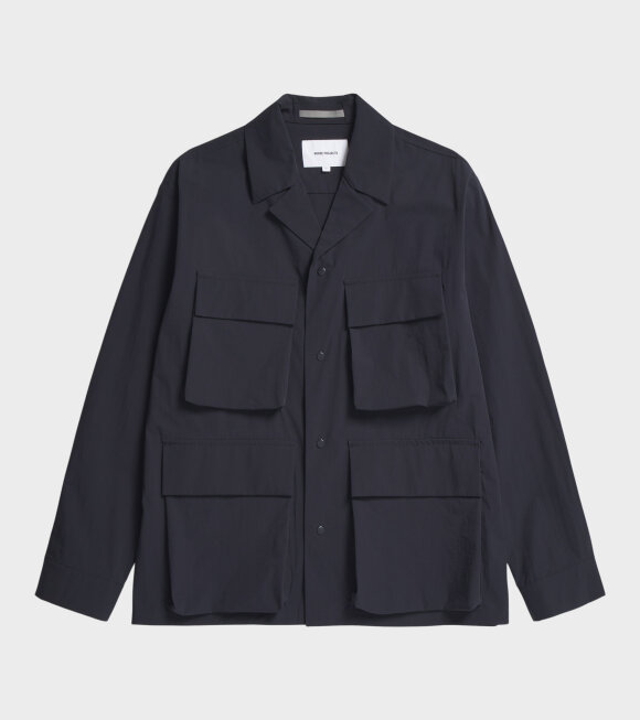 Norse Projects - Mads Travel Light Overshirt Dark Navy