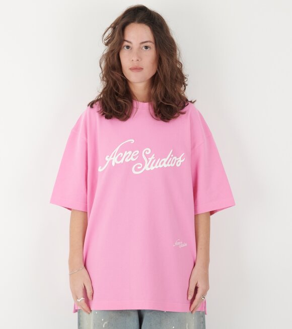 Acne Studios - Logo T-shirt Bubble Pink