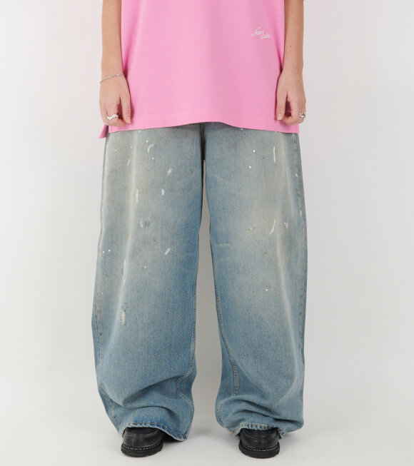 Acne Studios - 2023F Super Baggy Fit Jeans Light Blue