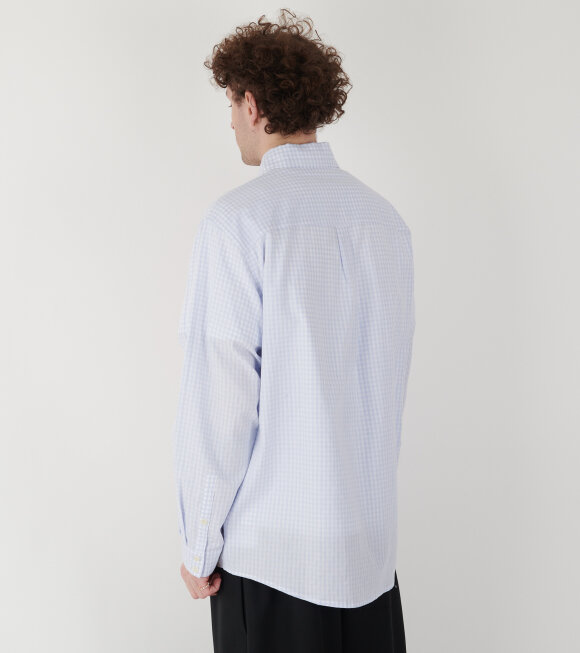 Henrik Vibskov - Block Shirt White Blue Grid