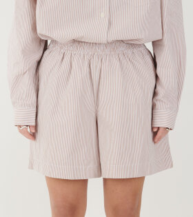 Edgar Shorts Warm Beige/White Stripe