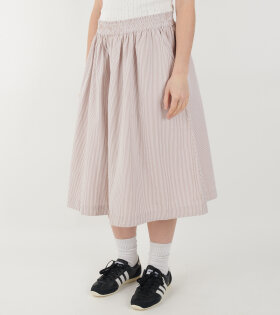 Ginny Skirt Warm Beige/White Stripe