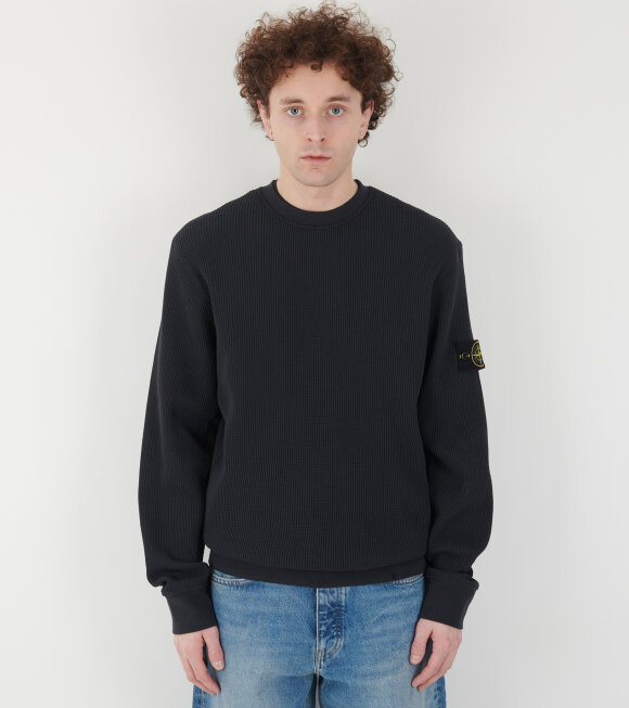 Stone Island - Waffle Sweatshirt Navy