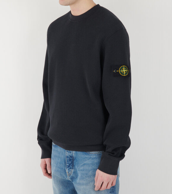 Stone Island - Waffle Sweatshirt Navy