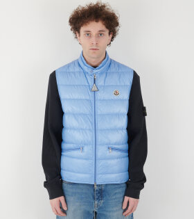 Gui Packable Down Vest Light Blue