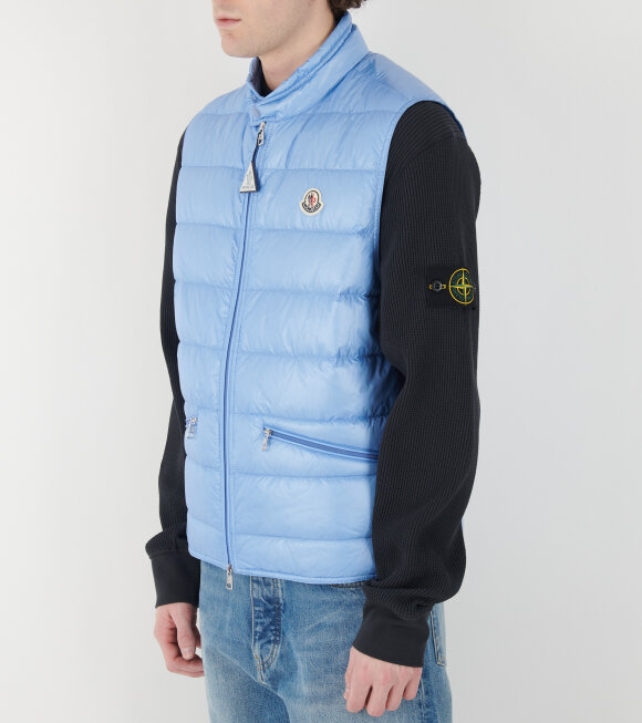 Moncler - Gui Packable Down Vest Light Blue