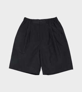 Linen Mix Shorts Black