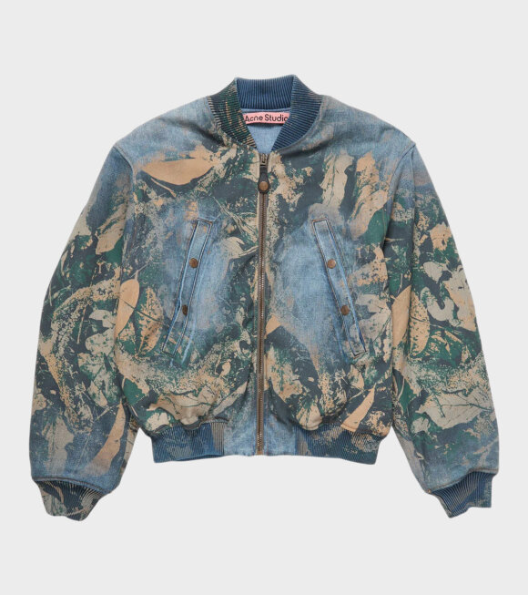 Acne Studios - Denim Bomber Jacket Brown