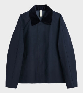 Short Raglan Coat Navy