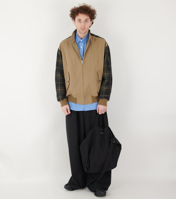 Comme des Garcons Homme - Checkered Jacket Dark Beige