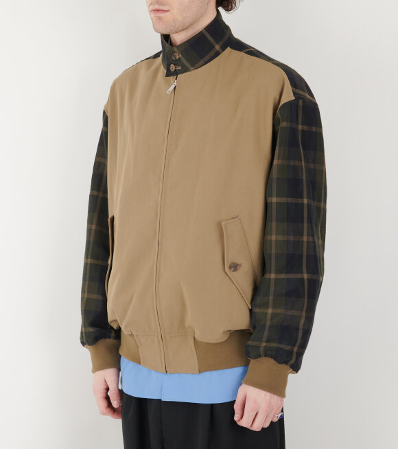 Comme des Garcons Homme - Checkered Jacket Dark Beige