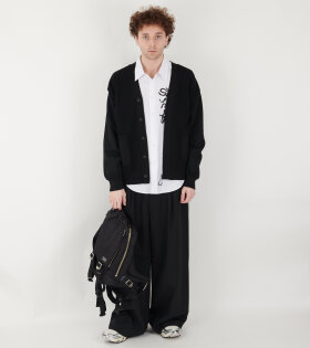 Comme des Garcons Homme - Zipper Buttons Cardigan Black