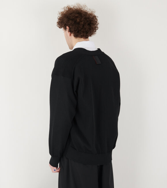 Comme des Garcons Homme - Zip Button Cardigan Black