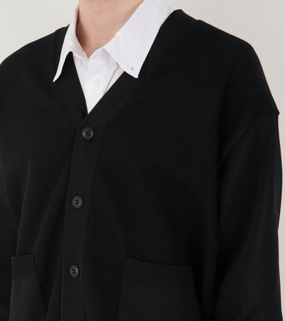 Comme des Garcons Homme - Zip Button Cardigan Black