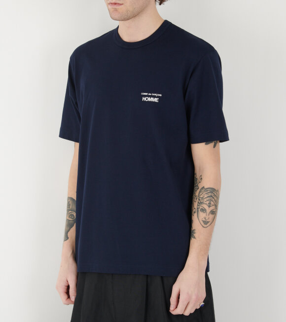 Comme des Garcons Homme - Logo T-shirt Navy