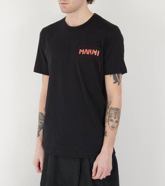 Marni - Logo T-shirt Black/Red