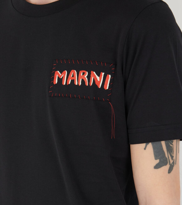 Marni - Logo T-shirt Black/Red