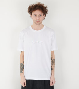 Johannes Code Print T-shirt White