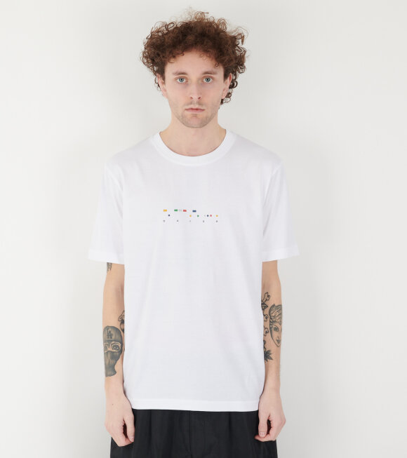 Norse Projects - Johannes Code Print T-shirt White