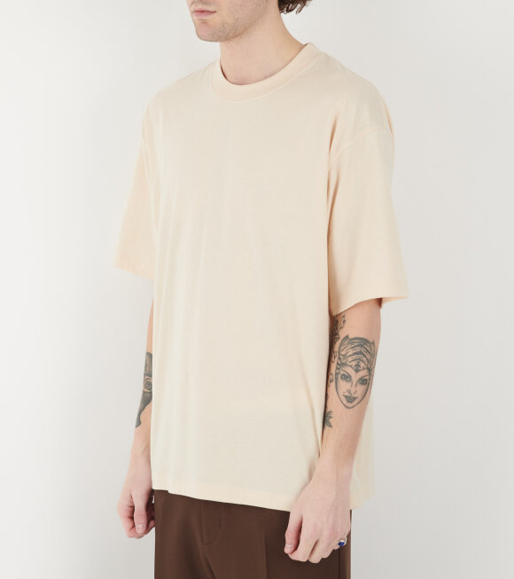 Stockholm (Surfboard) Club - Back Logo T-shirt Cream