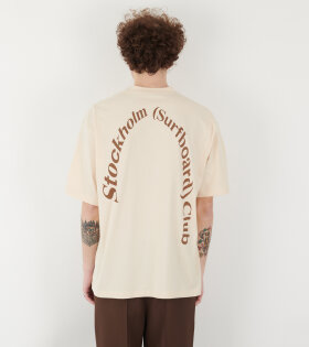 Back Logo T-shirt Cream