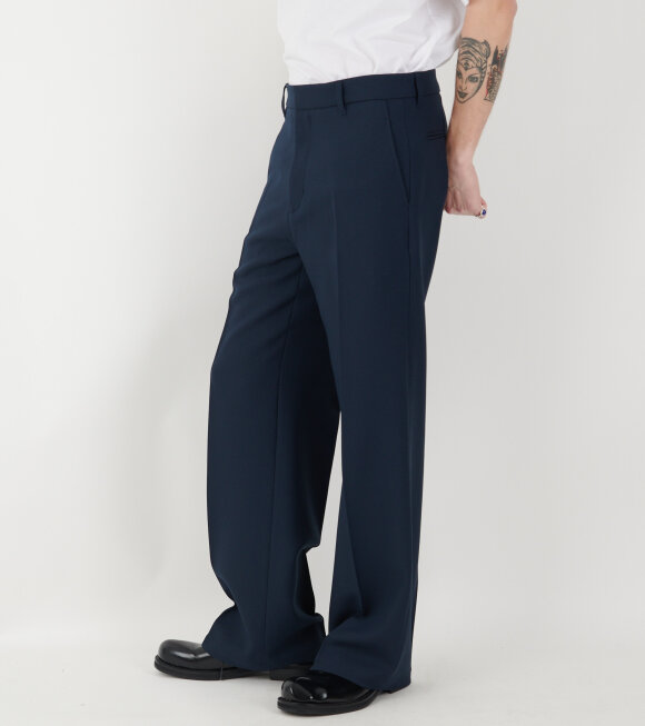 Stockholm (Surfboard) Club - Sune Tailored Bootcut Trousers Navy