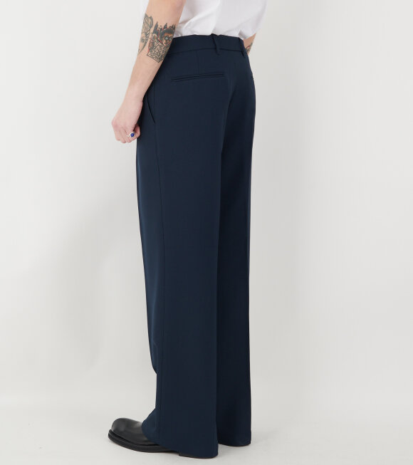 Stockholm (Surfboard) Club - Sune Tailored Bootcut Trousers Navy