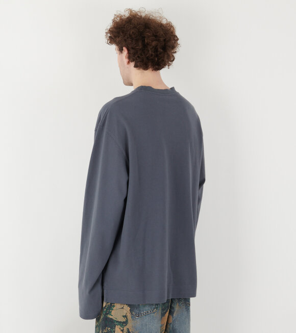 Acne Studios - L/S Logo T-shirt Faded Grey