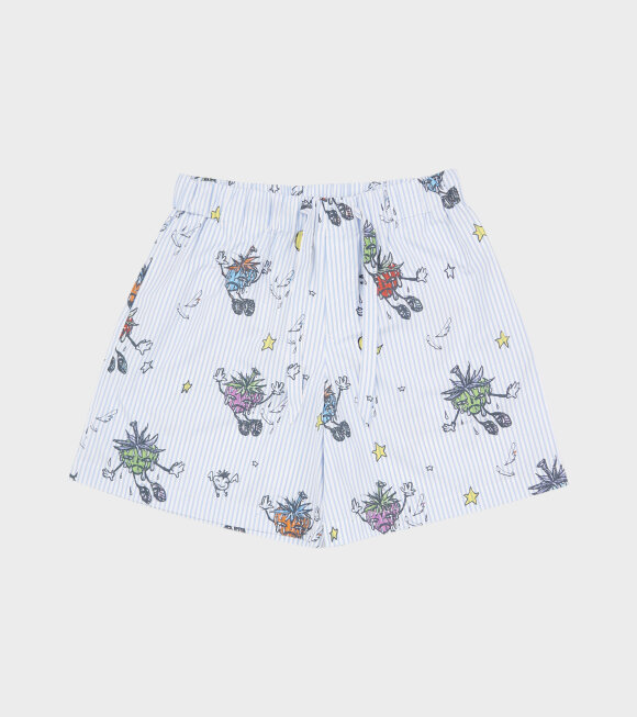 Sky High Farm - Strawbabies Shorts Blue/White